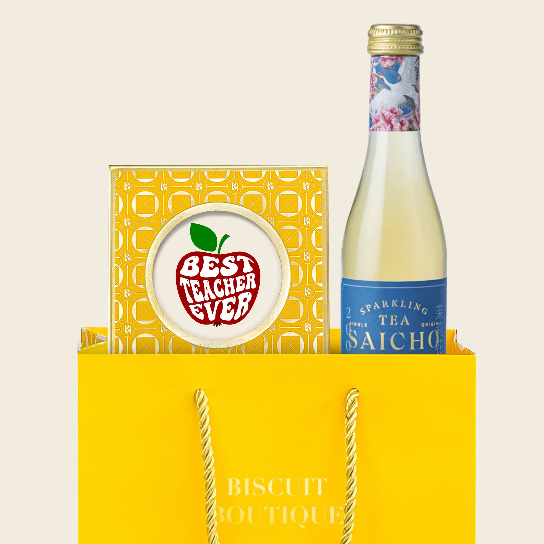 BT3 - Thank you Teacher - Biscuitgrams & Sparkling Tea gift set