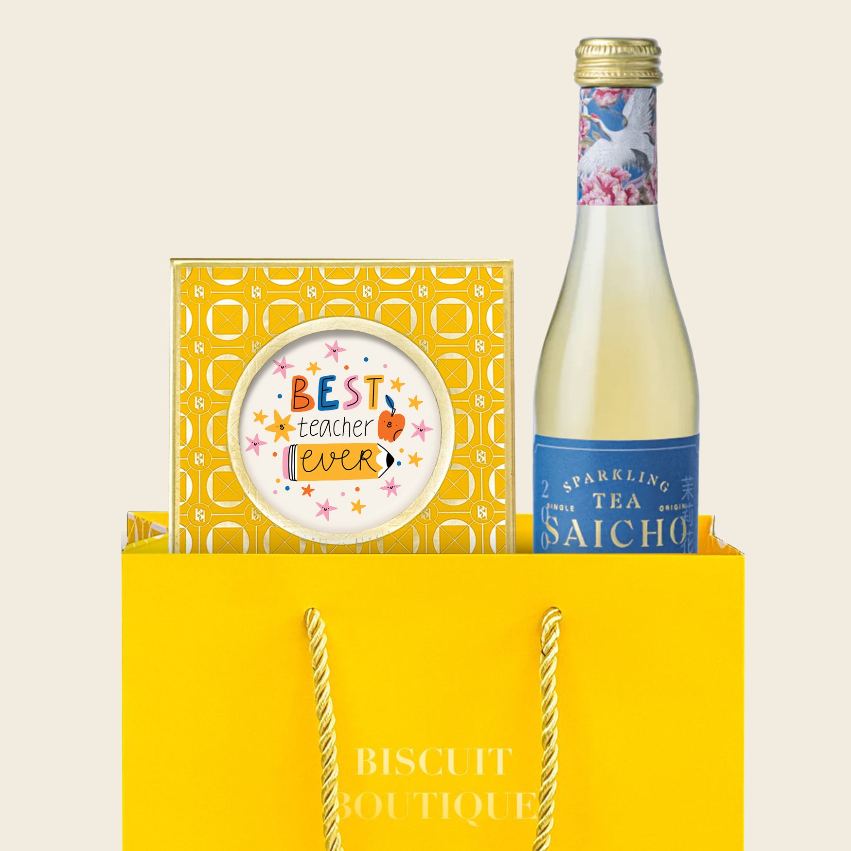 BT4 - End of School - Biscuitgrams & Sparkling Tea gift set