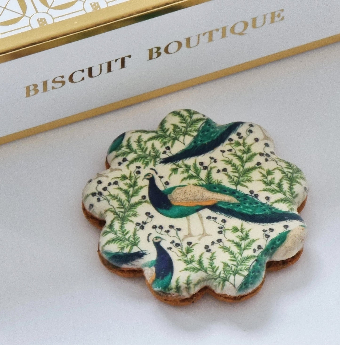 Peacock Motif - Speculoos Biscuits with a twist