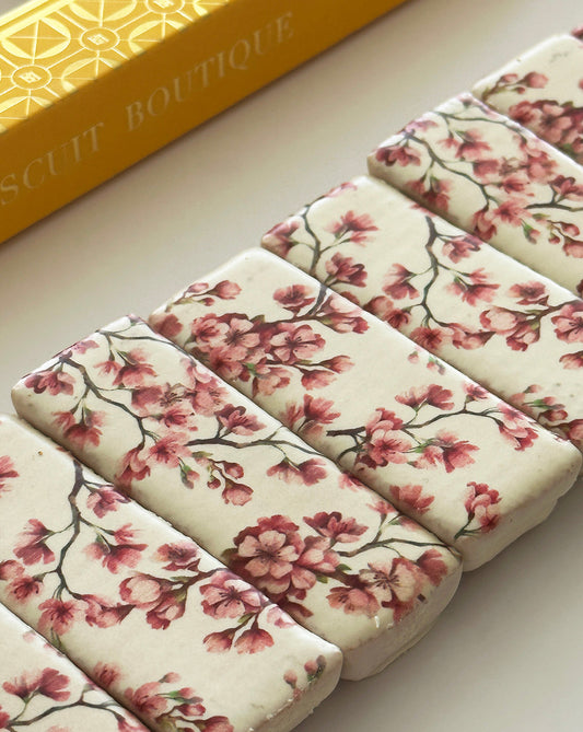 Cherry Blossom - Chocolate Coated Shortbread Biscuits