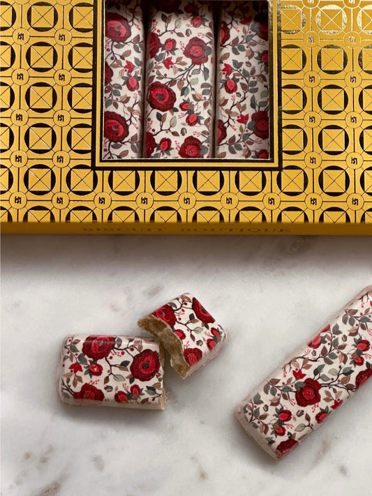 Floral Poppy - Chocolate Coated Shortbread Biscuits